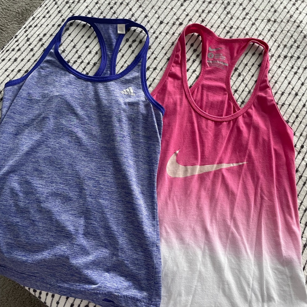 Nike & Adidas work out tank bundle